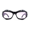 Trendy Fashion Curved Wrap Sport Thick Plastic Sunglasses