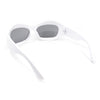 Trendy Fashion Curved Wrap Sport Thick Plastic Sunglasses