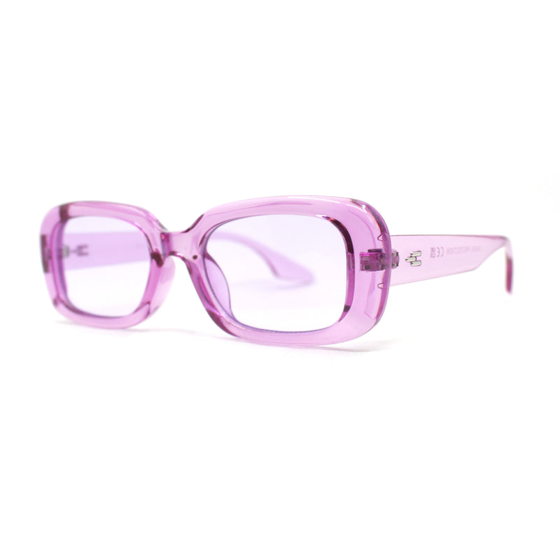 Whimsical Pop Color Oval Rectangle Mod Sunglasses