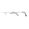 Rimless Narrow Rectangle Minimal Simple Dad Sunglasses