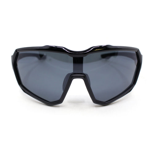 Xloop Oversized Mirror Lens Wrap Around Plastic Riding Sport Sunglasses