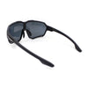 Xloop Oversized Mirror Lens Wrap Around Plastic Riding Sport Sunglasses