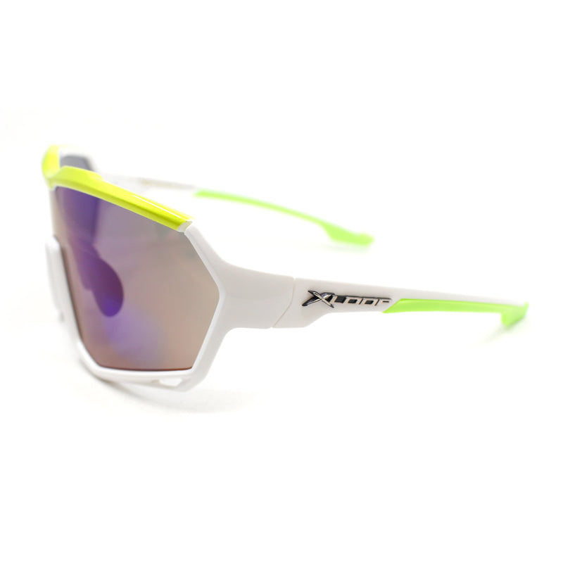 Xloop Oversized Mirror Lens Wrap Around Plastic Riding Sport Sunglasses