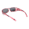 Polarized Womens Rhinestone 62mm Rectangle Fit Over Sunglasses Over Glasses