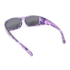 Polarized Womens Rhinestone 62mm Rectangle Fit Over Sunglasses Over Glasses