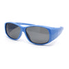 Polarized Pop Colorful Rectangular 60mm Fit Over Sunglasses Over Glasses