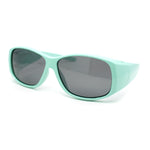 Polarized Pop Colorful Rectangular 60mm Fit Over Sunglasses Over Glasses