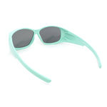 Polarized Pop Colorful Rectangular 60mm Fit Over Sunglasses Over Glasses