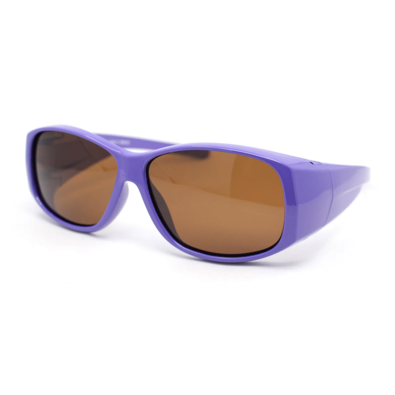 Polarized Pop Colorful Rectangular 60mm Fit Over Sunglasses Over Glasses