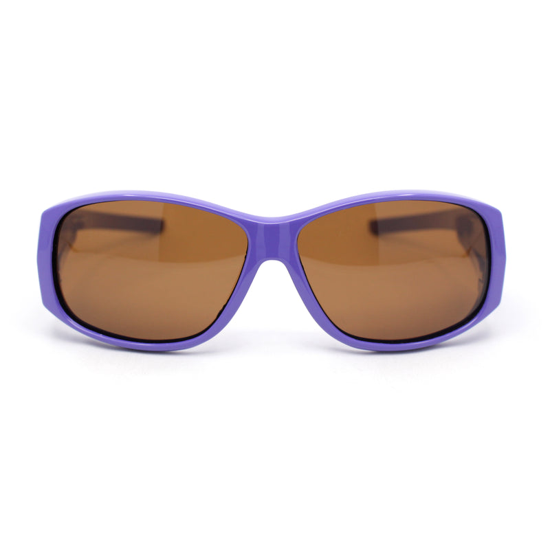 Polarized Pop Colorful Rectangular 60mm Fit Over Sunglasses Over Glasses