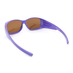 Polarized Pop Colorful Rectangular 60mm Fit Over Sunglasses Over Glasses