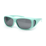 Polarized Pop Color Rectangle 62mm Fit Over Sunglasses Over Glasses