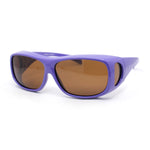 Polarized Pop Color Rectangle 62mm Fit Over Sunglasses Over Glasses