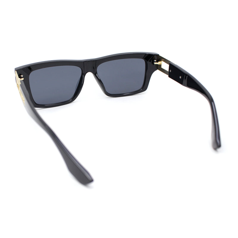 Mobster Luxury Designer Style Thick Horn Rim Fashion Sunglasses