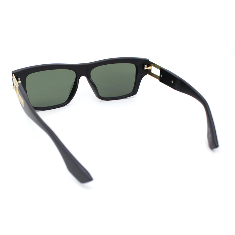 Mobster Luxury Designer Style Thick Horn Rim Fashion Sunglasses