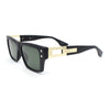 Mobster Luxury Designer Style Thick Horn Rim Fashion Sunglasses
