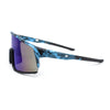 Manly Modern Camouflage Print Oversize Shield Wrap Plastic Sunglasses