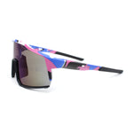 Manly Modern Camouflage Print Oversize Shield Wrap Plastic Sunglasses