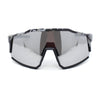 Manly Modern Camouflage Print Oversize Shield Wrap Plastic Sunglasses