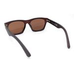 Bamboo Arm Retro Hipster Horn Rim Gentlemans Sunglasses