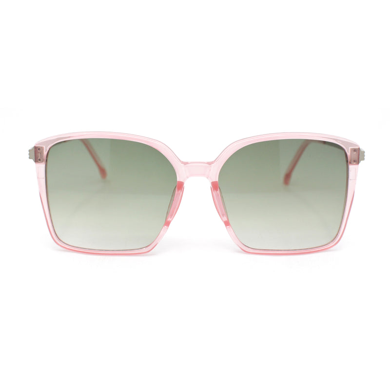 Womens Rectangular Chic Contemporary Designer Style Sunglasses