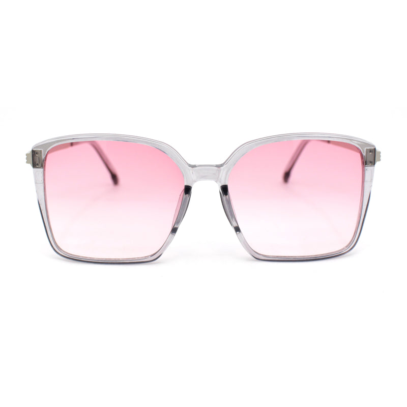 Womens Rectangular Chic Contemporary Designer Style Sunglasses