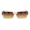 Womens Designer Luxury Narrow Rectangle Plastic Fashion Sunglasses