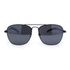 Mens Classic Rectangle Officer Air Force Pilot Metal Sunglasses