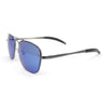 Mens Classic Rectangle Officer Air Force Pilot Metal Sunglasses