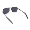 Mens Classic Rectangle Officer Air Force Pilot Metal Sunglasses