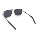 Mens Classic Rectangle Officer Air Force Pilot Metal Sunglasses