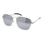 Mens Classic Rectangle Officer Air Force Pilot Metal Sunglasses