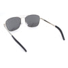 Mens Classic Rectangle Officer Air Force Pilot Metal Sunglasses