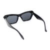 Womens Mod Thick Plastic Cat Eye Oversized Fashion Sunglasses