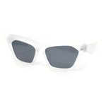 Womens Mod Thick Plastic Cat Eye Oversized Fashion Sunglasses