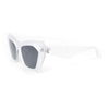 Womens Mod Thick Plastic Cat Eye Oversized Fashion Sunglasses