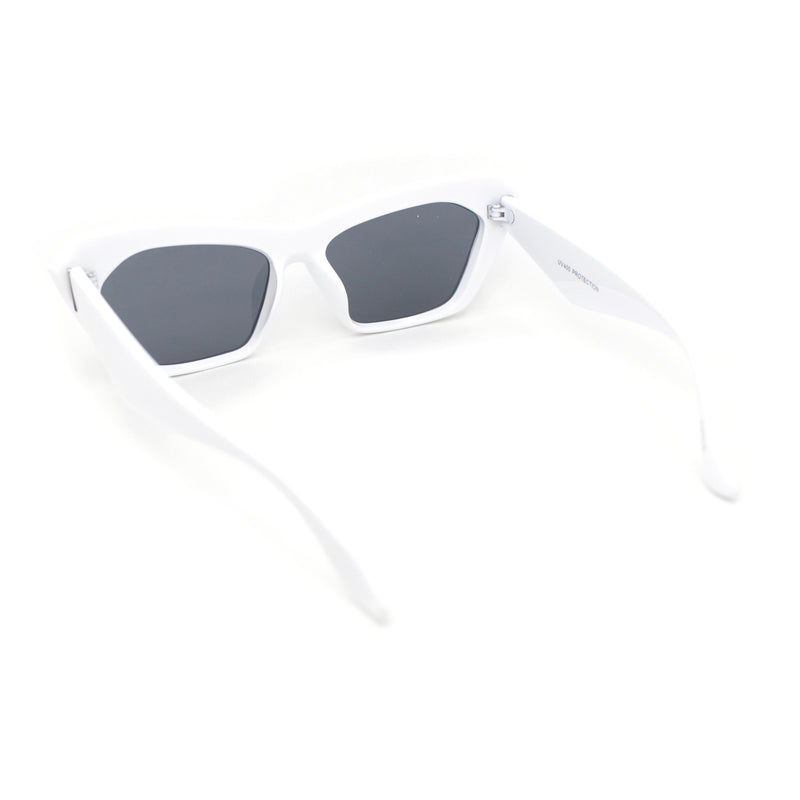 Womens Mod Thick Plastic Cat Eye Oversized Fashion Sunglasses