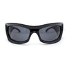 Thick Temple Oversized Large Trendy 90s Sport Sunglasses