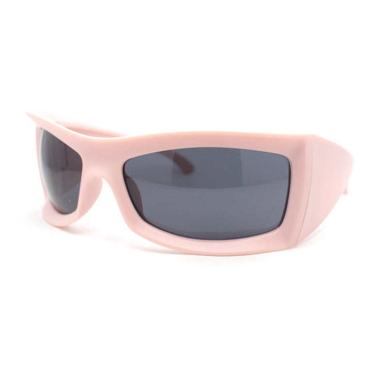 Thick Temple Oversized Large Trendy 90s Sport Sunglasses