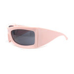 Thick Temple Oversized Large Trendy 90s Sport Sunglasses