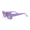 Child Size Cute Flower Print Girls Rectangle Mod Fashion Sunglasses