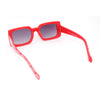 Child Size Cute Flower Print Girls Rectangle Mod Fashion Sunglasses