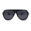 Mens Luxury Rich Mogul Flat Top Racer Plastic Sunglasses