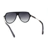 Mens Luxury Rich Mogul Flat Top Racer Plastic Sunglasses