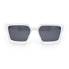 Rubberized Soft Matte Luxury Thick Horn Rim Mobster Sunglasses