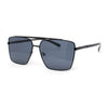 Mens Air Force Officer Metal Rim Rectangle Cop Sunglasses