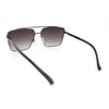 Mens Air Force Officer Metal Rim Rectangle Cop Sunglasses