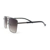 Mens Air Force Officer Metal Rim Rectangle Cop Sunglasses