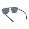 Mens Air Force Officer Metal Rim Rectangle Cop Sunglasses