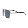 Mens Air Force Officer Metal Rim Rectangle Cop Sunglasses